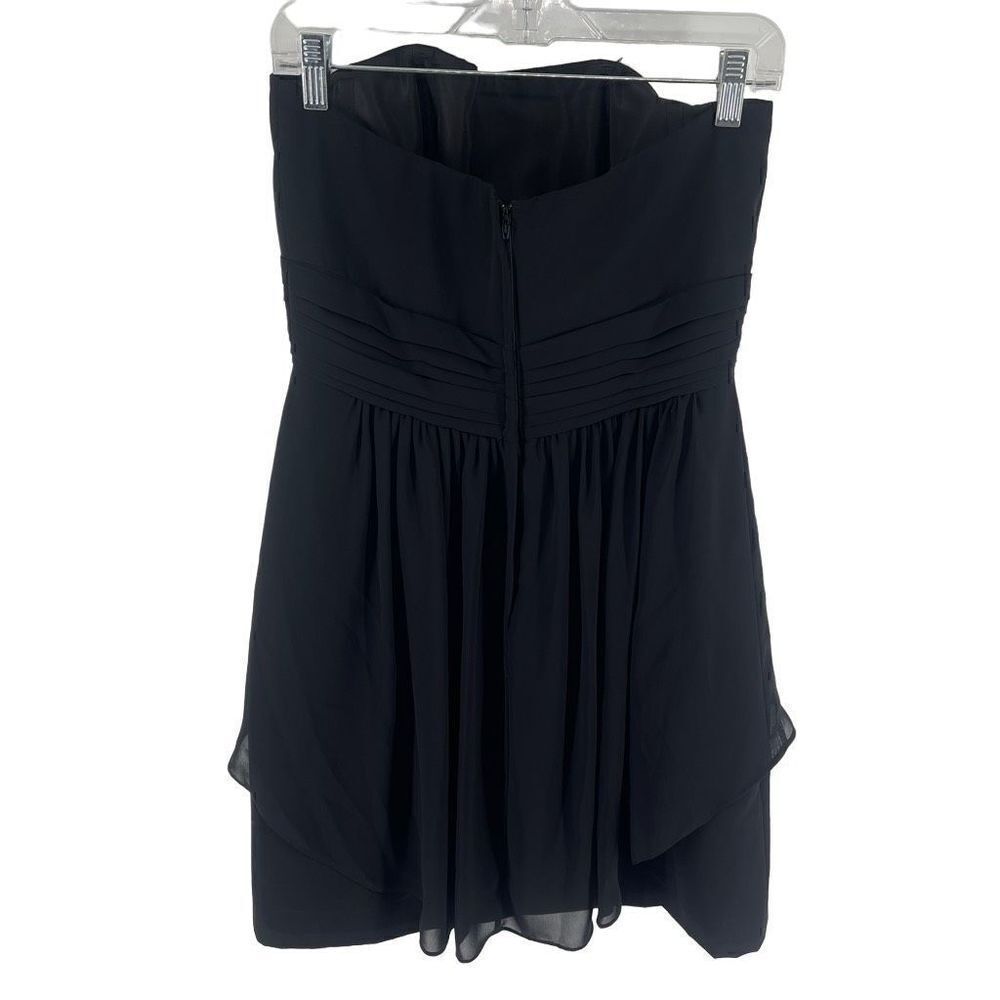 Alfred Angelo Women's Strapless Dress Mini Ruffled Party Cocktail Black NEW 8 - Picture 5 of 12